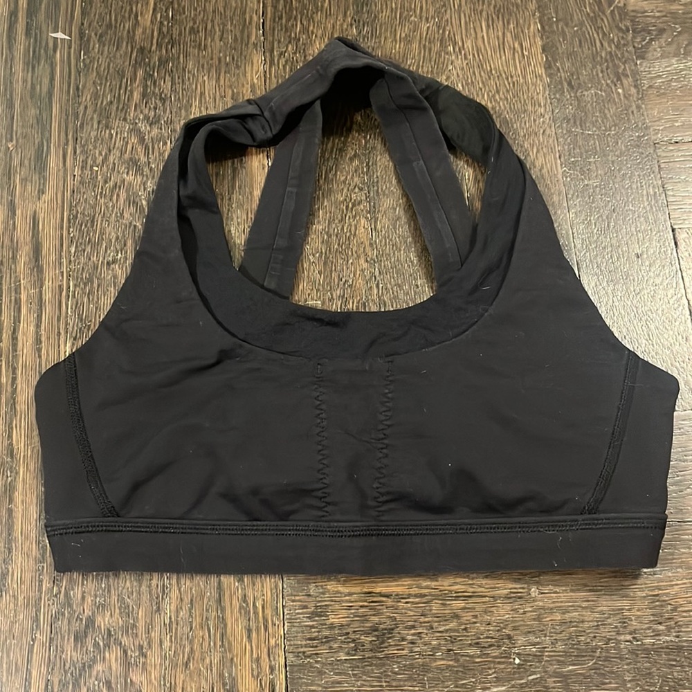 lululemon black sports bra size 6